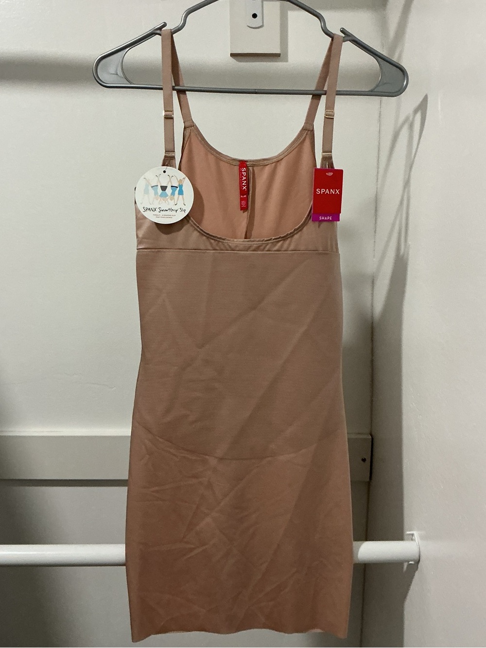NWT Spanx SmartGrio Open-Bust Full Slip Nude